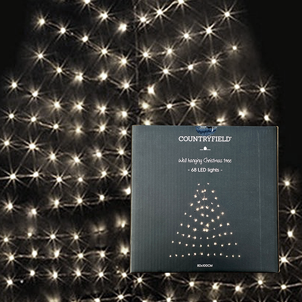 LD KERSTBOOM WANDDECORATIE
